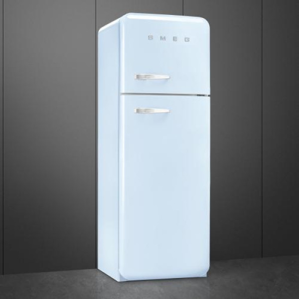 Külmik smeg, 50-ndate stiil, 172 cm, 222/72 l, 34 db, mehaaniline, parem, pastellsinine
