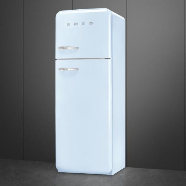 Külmik smeg, 50-ndate stiil, 172 cm, 222/72 l, 34 db, mehaaniline, parem, pastellsinine