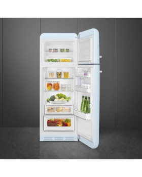 Külmik smeg, 50-ndate stiil, 172 cm, 222/72 l, 34 db, mehaaniline, parem, pastellsinine-foto4