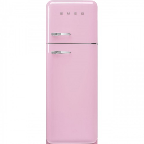 Külmik smeg, 50-ndate stiil, 172 cm, 222/72 l, 37 db, parem, mehaaniline juhtimine, pastellroosa Kodumasinad