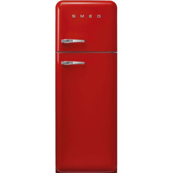 Külmik smeg, 50-ndate stiil, 172 cm, 222/72 l, 34 db, mehaaniline, parem, punane
