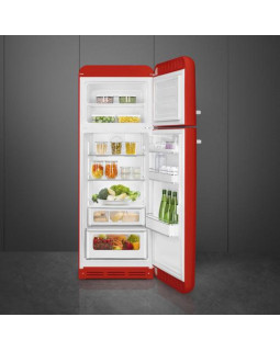 Külmik smeg, 50-ndate stiil, 172 cm, 222/72 l, 34 db, mehaaniline, parem, punane-foto4