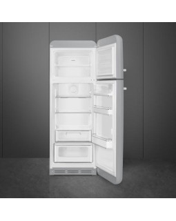 Külmik smeg, 50-ndate stiil, 172 cm, 222/72 l, 34 db, parem, mehaaniline juhtimine, hõbedane-foto5