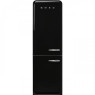 Külmik smeg, 50-ndate stiil, 196 cm, 234/97 l, 37 db, elektrooniline juhtimine, nofrost, must