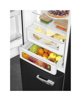 Külmik smeg, 50-ndate stiil, 196 cm, 234/97 l, 35 db, elektrooniline juhtimine, nofrost, must-foto5