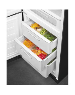 Külmik smeg, 50-ndate stiil, 196 cm, 234/97 l, 35 db, elektrooniline juhtimine, nofrost, must-foto3