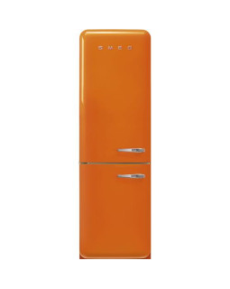 Külmik smeg, 50-ndate stiil, 196 cm, 234/97 l, 35 db, elektrooniline juhtimine, nofrost, oranž