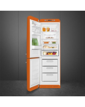 Külmik smeg, 50-ndate stiil, 196 cm, 234/97 l, 35 db, elektrooniline juhtimine, nofrost, oranž-foto3