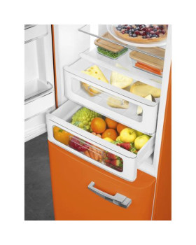 Külmik smeg, 50-ndate stiil, 196 cm, 234/97 l, 35 db, elektrooniline juhtimine, nofrost, oranž-foto6