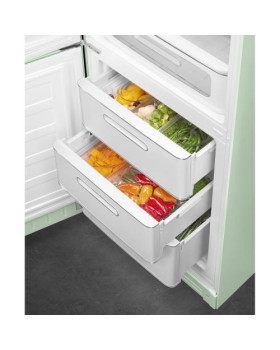 Külmik smeg, 50-ndate stiil, 196 cm, 234/97 l, 35 db, elektrooniline juhtimine, nofrost, pastellroheline-foto3