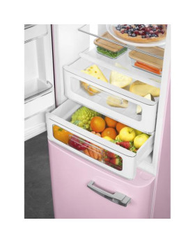 Külmik smeg, 50-ndate stiil, nofrost, 196 cm, 234/97 l, 35 db, elektrooniline juhtimine, pastellroosa-foto5