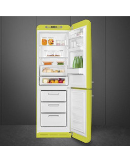 Külmik smeg, 50-ndate stiil, 196 cm, 234/97 l, 35 db, elektrooniline juhtimine, laimiroheline, nofrost-foto6