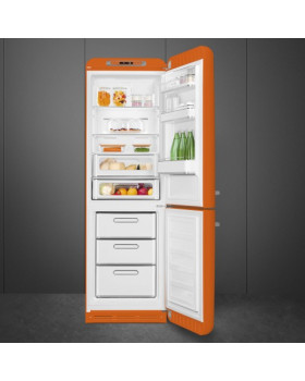 Külmik smeg, 50-ndate stiil, nofrost, 196 cm, 234/97 l, 37 db, elektrooniline juhtimine, oranž-foto2