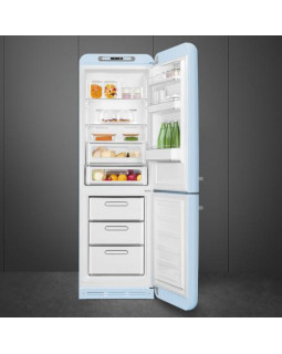 Külmik smeg, 50-ndate stiil, nofrost, 196 cm, 234/97 l, 35 db, elektrooniline juhtimine, pastellsinine, pastellsinine-foto6