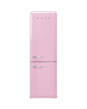 Külmik smeg, 50-ndate stiil, 196 cm, 234/97 l, 35 db, elektrooniline juhtimine, nofrost, pastellroosa
