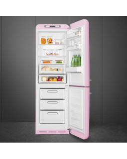 Külmik smeg, 50-ndate stiil, 196 cm, 234/97 l, 35 db, elektrooniline juhtimine, nofrost, pastellroosa-foto6