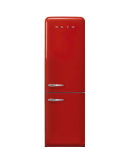Külmik smeg, 50-ndate stiil, 196 cm, 234/97 l, 35 db, elektrooniline juhtimine, nofrost, punane