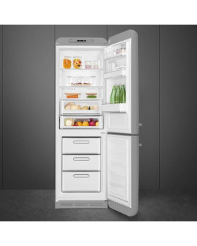 Külmik smeg, 50-ndate stiil, 196 cm, 234/97 l, 35 db, elektrooniline juhtimine, nofrost, hõbedane-foto6