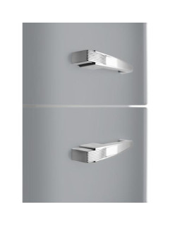 Külmik smeg, 50-ndate stiil, 196 cm, 234/97 l, 35 db, elektrooniline juhtimine, nofrost, hõbedane-foto4