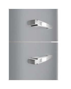 Külmik smeg, 50-ndate stiil, 196 cm, 234/97 l, 35 db, elektrooniline juhtimine, nofrost, hõbedane-foto4