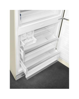 Külmik smeg, 50-ndate stiil, 205 cm, 344/137 l, 37 db, puutetundlik juhtimine, nofrost, kreem-foto3