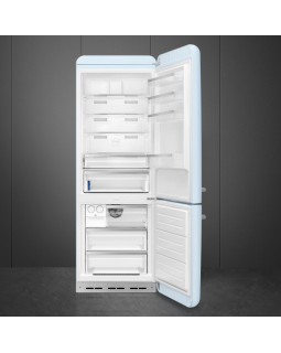 Külmik smeg, 50-ndate stiil, 205 cm, 333/128 l, 42 db, puutetundlik juhtimine, nofrost, pastellsinine, parem-foto2