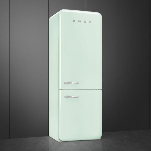 Külmik smeg, 50-ndate stiil, 205 cm, 344/137 l, 37 db, elektrooniline juhtimine, nofrost, pastellroheline