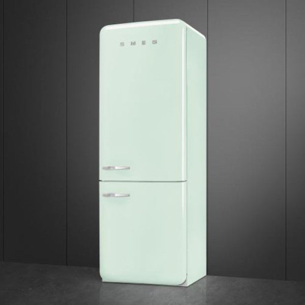 Külmik smeg, 50-ndate stiil, 205 cm, 344/137 l, 37 db, elektrooniline juhtimine, nofrost, pastellroheline
