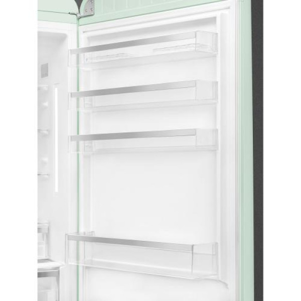 Külmik smeg, 50-ndate stiil, 205 cm, 344/137 l, 37 db, elektrooniline juhtimine, nofrost, pastellroheline
