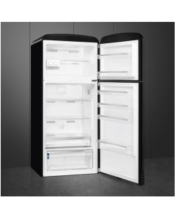 Külmik smeg, 50-ndate stiil, 192 cm, 400/124 l, 41 db, elektrooniline juhtimine, parem, must-foto2