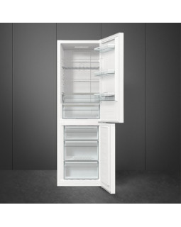 Külmik smeg 185 cm, 204/96 l, 38 db, elektrooniline juhtimine, noforst, valge-foto2