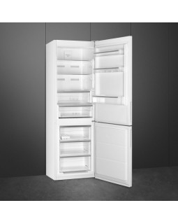 Külmik smeg 201 cm, 266/101 l, 41 db, elektrooniline juhtimine, noforst, valge-foto2