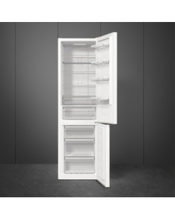 Külmik smeg 200 cm, 235/96 l, 38 db, elektrooniline juhtimine, noforst, valge-foto2