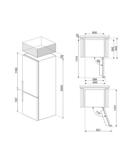 Külmik smeg 200 cm, 255/106l, 35 db, elektrooniline juhtimine, parem, noforst, rv-teras-foto5