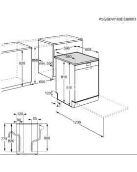 Nõudepesumasin aeg, 2 korvi, 60 cm, 44 db, rv teras-foto4