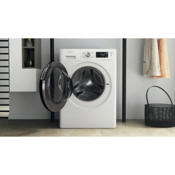 Pesumasin whirlpool, eestlaetav, 9 kg, 1400 p/min, inverter, must luuk Kodumasinad