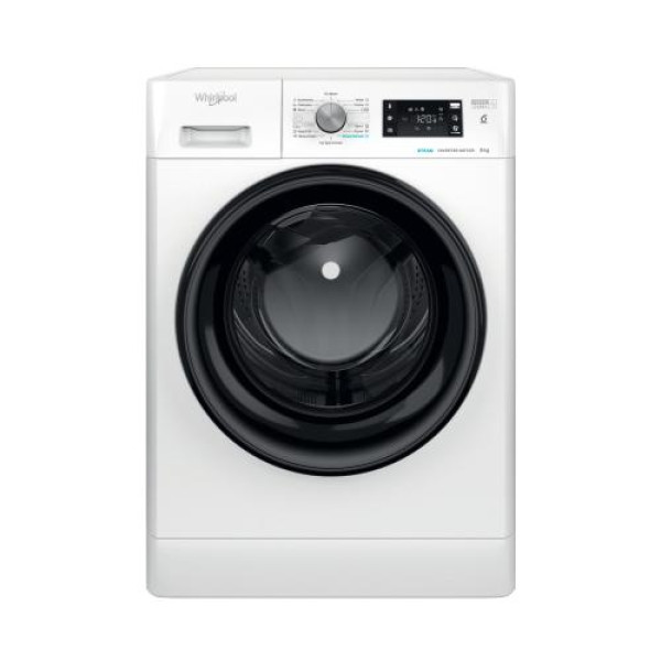 Pesumasin whirlpool, eestlaetav, 9 kg, 1400 p/min, inverter, must luuk