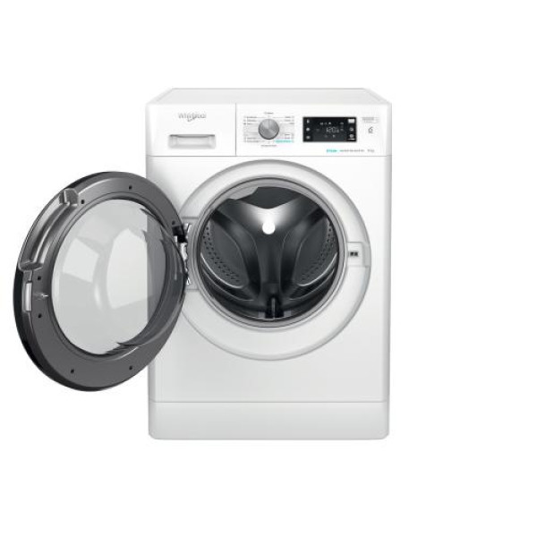 Pesumasin whirlpool, eestlaetav, 9 kg, 1400 p/min, inverter, must luuk
