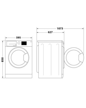 Pesumasin whirlpool, eestlaetav, 9 kg, 1300 p/min, inverter, must luuk-foto5