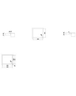 Pliidiplaat falmec 4 x induktsioon, 58 cm, sliderjuhtimine, lõigatud servad, matt must, dialoogsüsteem-foto2
