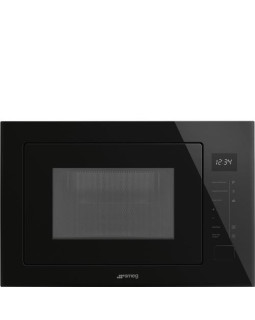 Mikrolaineahi smeg universale, integreeritav, 25 l, 1000/900 w, must