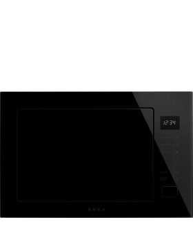 Mikrolaineahi smeg musa, integreeritav, 25 l, 1000/900 w, must