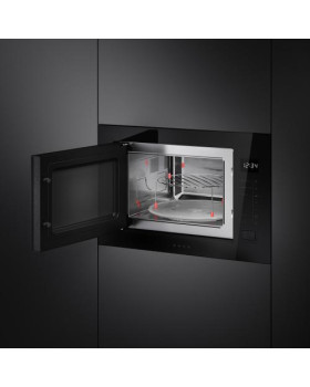 Mikrolaineahi smeg musa, integreeritav, 25 l, 1000/900 w, must-foto3