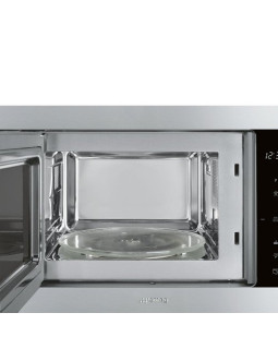 Mikrolaineahi smeg classic, integreeritav, 25 l, 1000/900 w, rv teras/must klaas-foto2