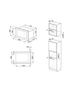 Mikrolaineahi smeg dolce stil novo, integreeritav, 25 l, 1100/900 w, rv teras-foto3