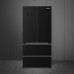 Külmik smeg, 183 cm, 353/157 l, 35 db, elektrooniline juhtimine, must