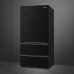 Külmik smeg, 183 cm, 353/157 l, 35 db, elektrooniline juhtimine, must