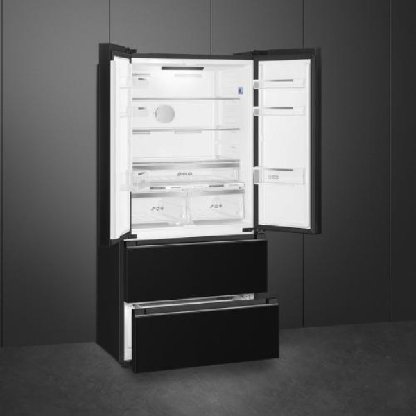 Külmik smeg, 183 cm, 353/157 l, 35 db, elektrooniline juhtimine, must Külmik smeg, 183 cm, 353/157 l, 35 db, elektrooniline juhtimine, must