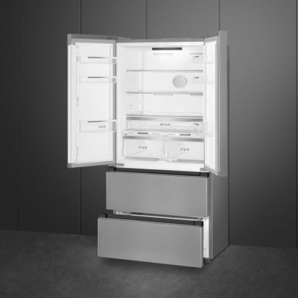 Külmik smeg, 183 cm, 353/157 l, 35 db, elektrooniline juhtimine, rv teras Külmik smeg, 183 cm, 353/157 l, 35 db, elektrooniline juhtimine, rv teras