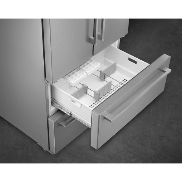 Külmik smeg, 183 cm, 387/152 l, 35 db, elektrooniline juhtimine, rv teras Kodumasinad